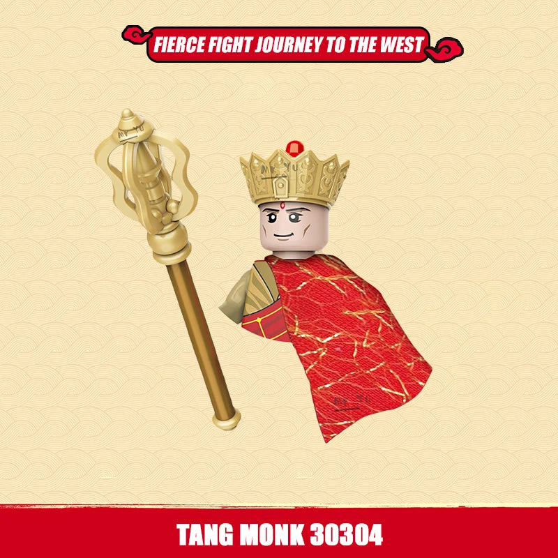 New Journey To Thewest Chinese Movie Anime DIY Mini Figures Weapons Model Building Blocks Kids Toys Gifts For Boys Girls Juguete