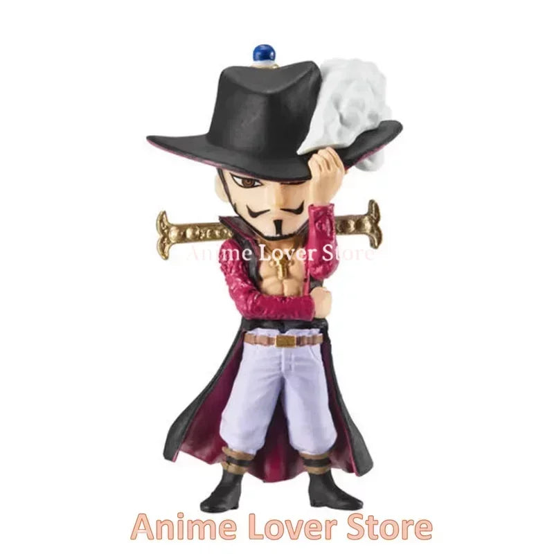 Bandai Original One Piece Gashapon Devil Fruits Vo.8 Zoro Perona Franky Mihawk Sunny Brook Anime Figures Toys for Kids Gift