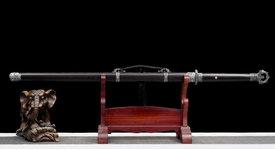 Chinese Tang Sword 1060 High Carbon Steel Blade Real Full Tang Sharp Ready Battle Warrior Jian Swords Training Katanas
