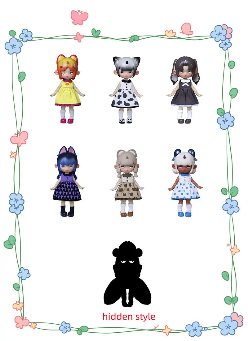 Penny Box Obtisu11 Dolls Blind Box Cute Elf Unicorn Bjd Joint Figures Mystery Box Anime Model Kawaii Surprise Toy for Kid Girl