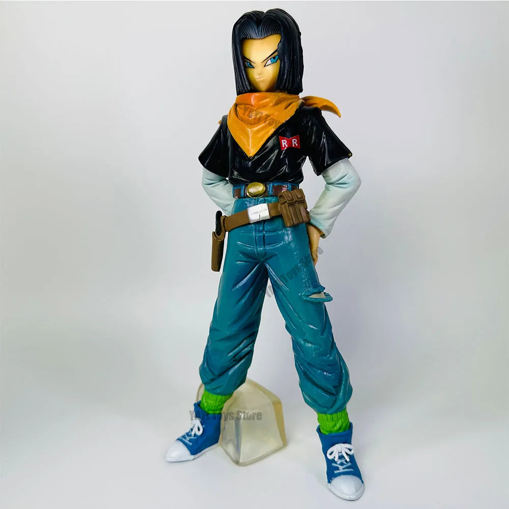 Hot Dragon Ball Z Android 17 18 Anime Figure Android 18 PVC Action Figures Collection Model Toys for Children Christmas Gifts