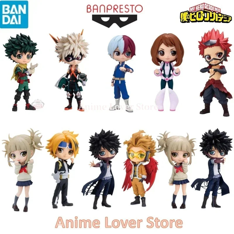In Stock Bandai Banpresto QPosket My Hero Academia Bakugou Katsuki deku Todoroki Shoto Himiko Toga Dabi Hawks Anime Figures