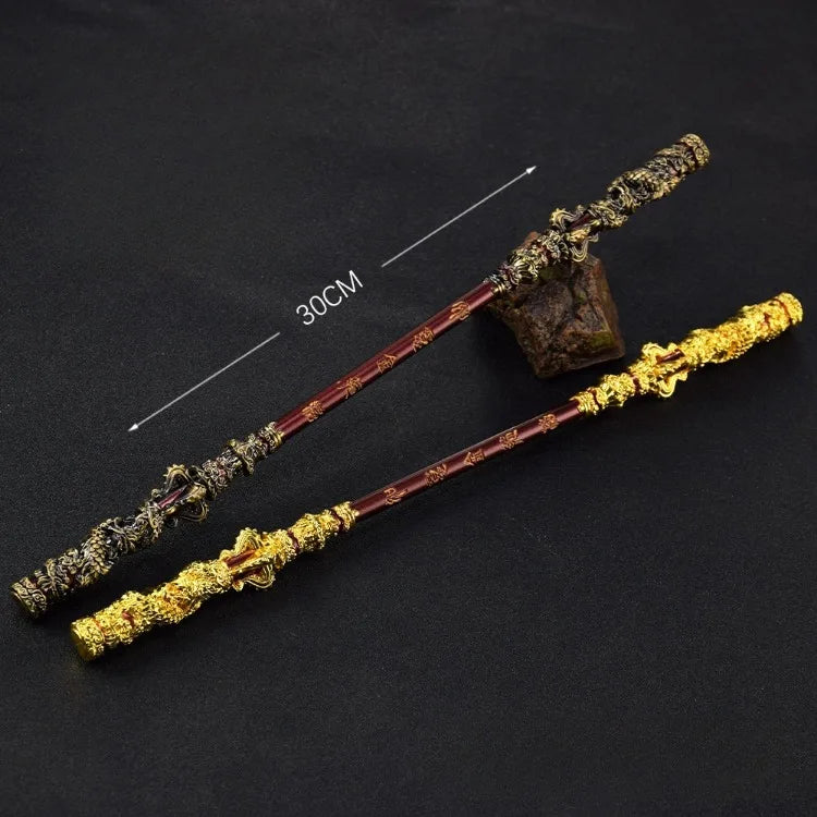Black Myth Wukong Katana Sword Golden Hoop Stick Real Steel Sword Iron Real Size Weapon Cosplay Prop Decoration Craft Anime Gift