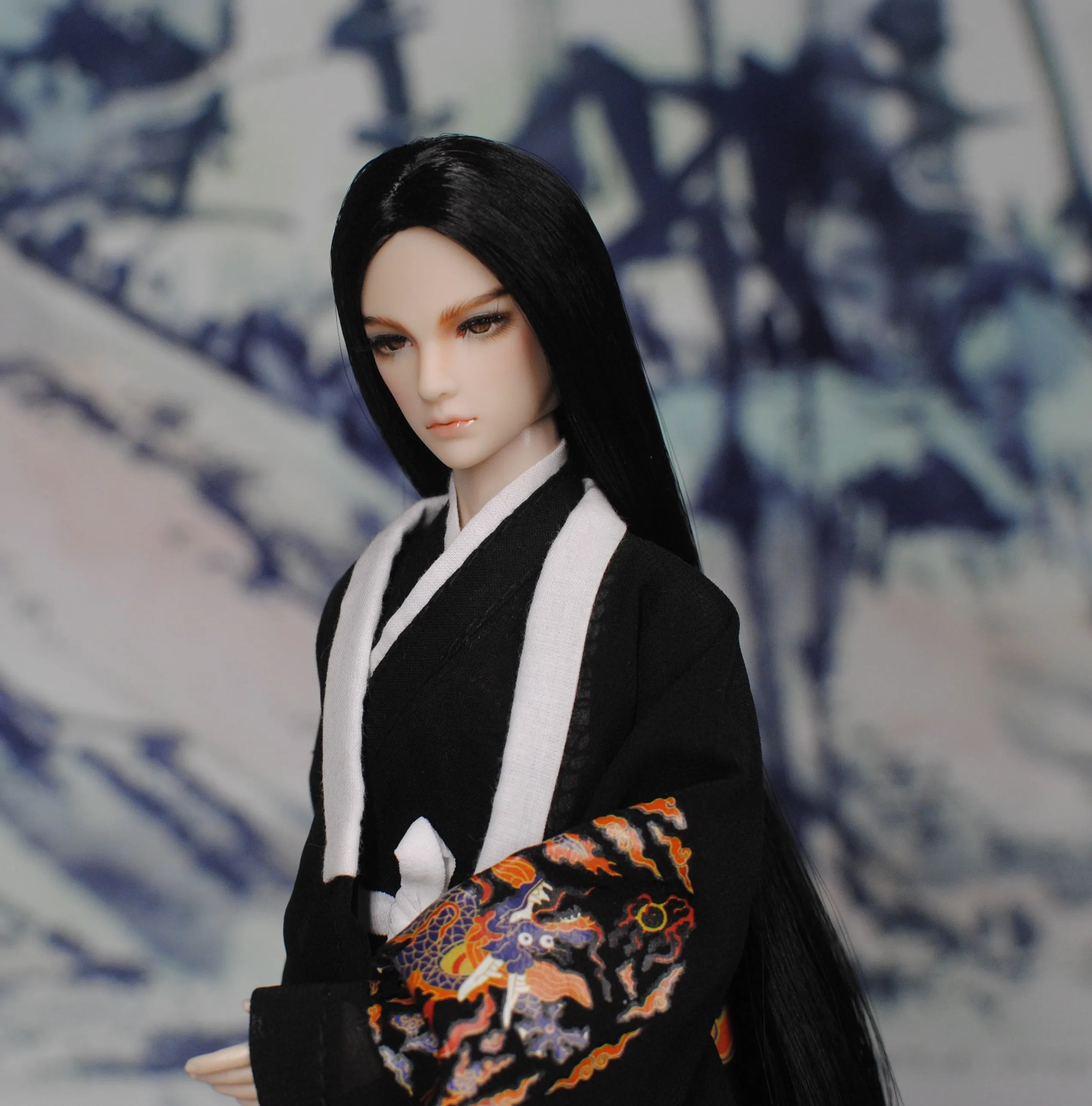 30cm Doll Chinese Ancient Costume Accessories 1/6 Male BJD Doll Figures Flexible Body Boy Doll Long Hair Boyfriend Toys Gift