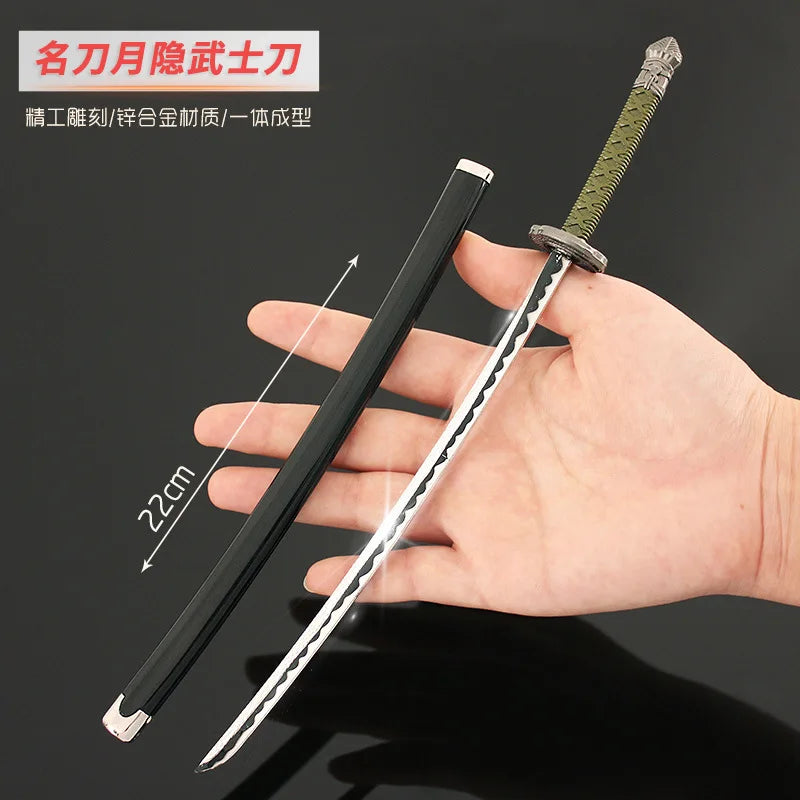 Medieval Sword 22cm/8.66in Training Katana Toy Sports Game Peripherals Cosplay Weapon Model Boys Collectible Desk Ornaments