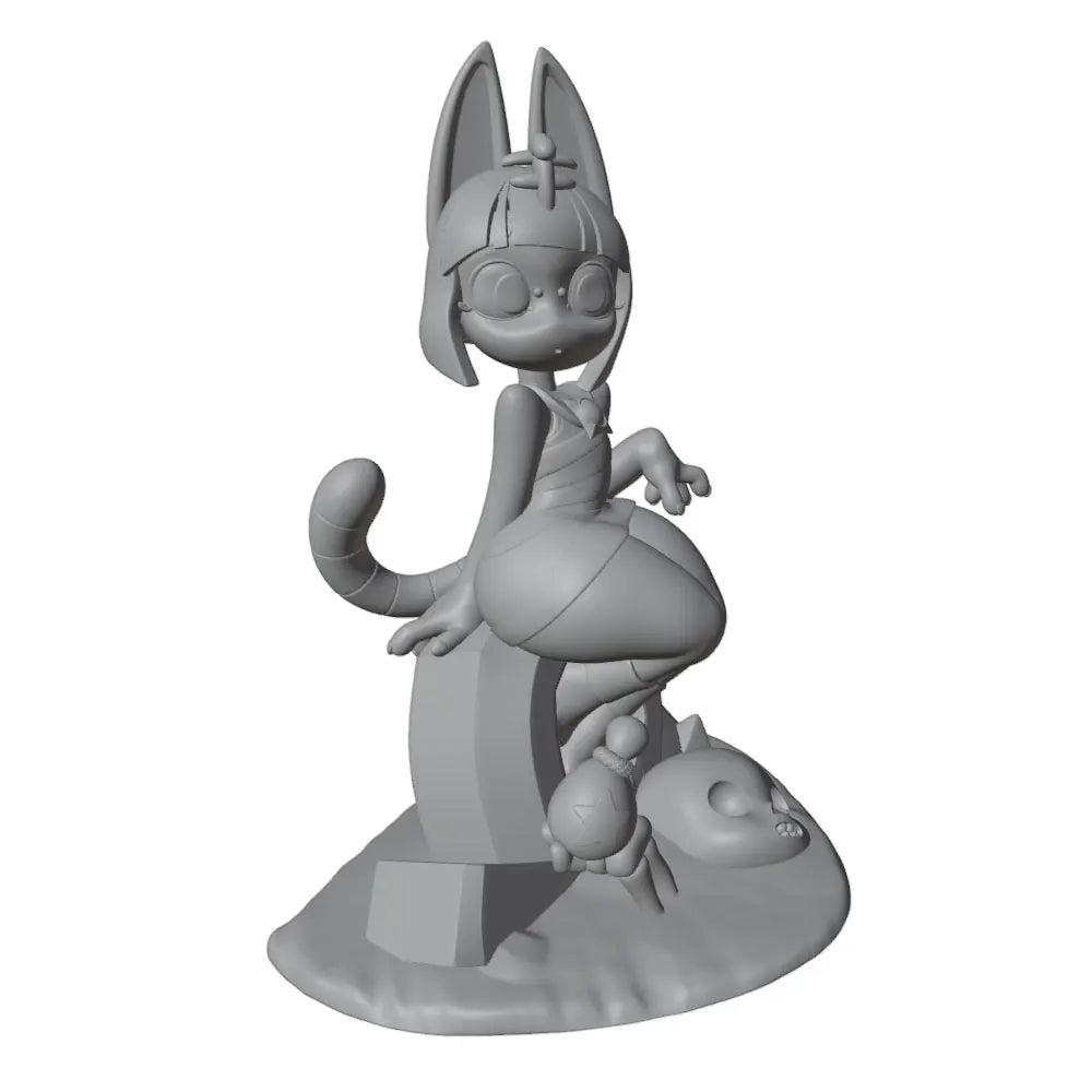 1/24  Anime Character Statue GK Miniature 3D Printed Gray Model Figurine DIY Doll Model Unassembled And Unpainted