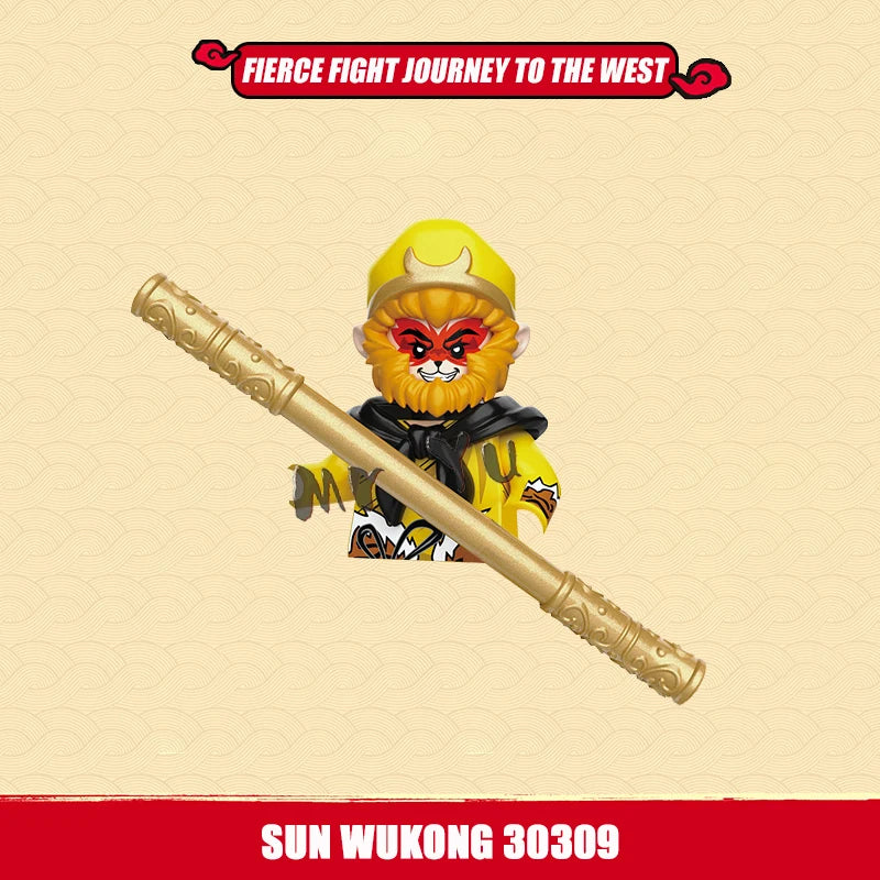 New Journey To Thewest Chinese Movie Anime DIY Mini Figures Weapons Model Building Blocks Kids Toys Gifts For Boys Girls Juguete