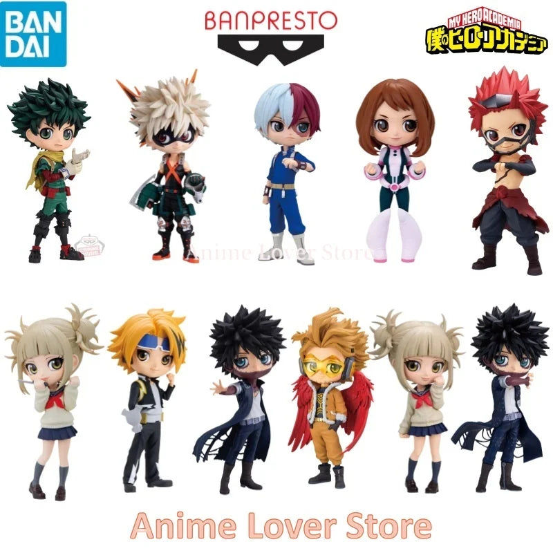 In Stock Bandai Banpresto QPosket My Hero Academia Bakugou Katsuki deku Todoroki Shoto Himiko Toga Dabi Hawks Anime Figures