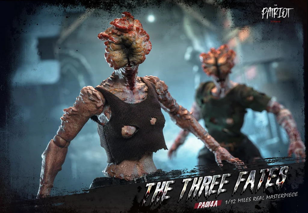 In Stock Patriot Studio The Last of Us Clicker The Three Fates Zombie 1/12 Cloth Gown Action Figures Toy Gift Collection