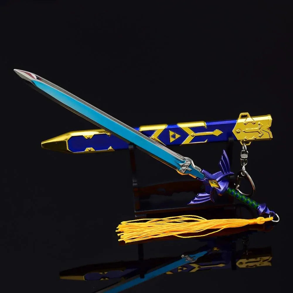 The Hyrule Fantasy Sword Keychains Link Game Periphery Metal  Collection Model Zeldas Keychain Ornament Crafts Gifts Toys