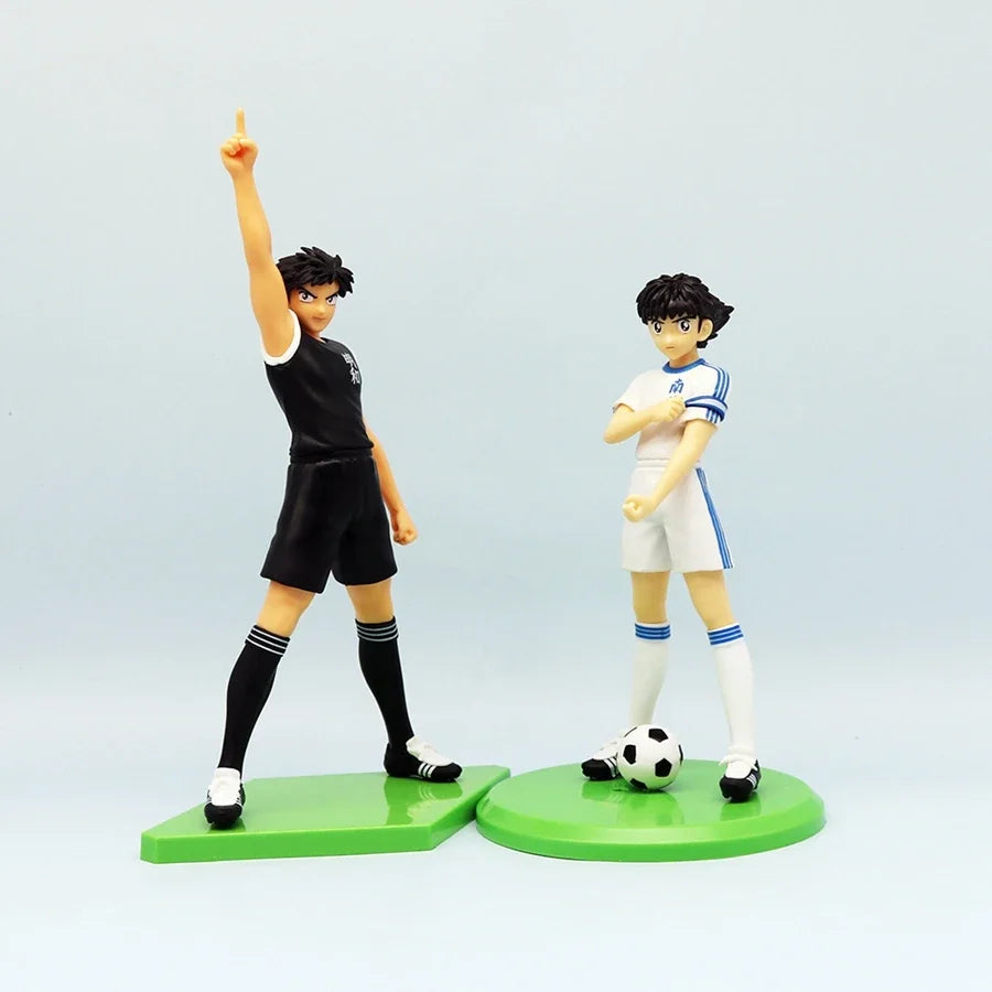 Anime Captain Tsubasa Figures Ozora Tsubasa Figure Wakabayashi Genzo Kojiro Hyuga Action Figurine Collectible Toys Ornament Gift