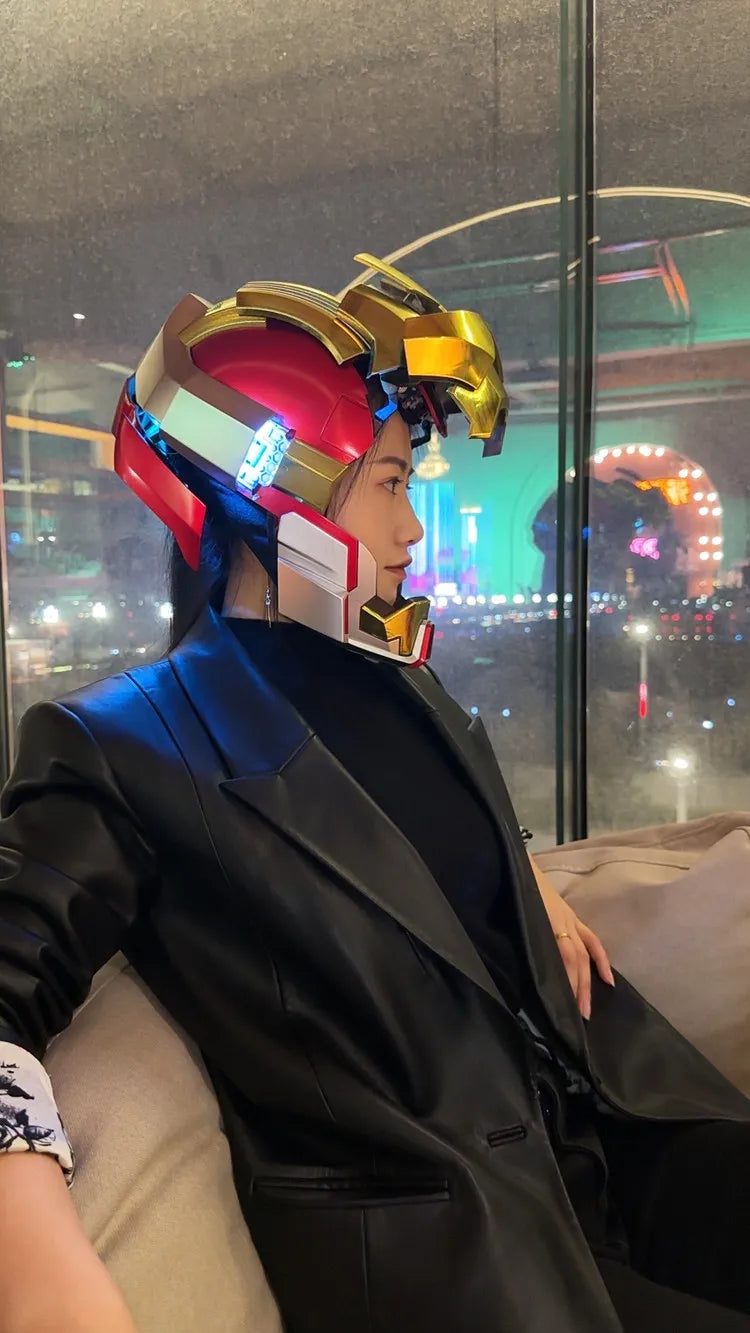 1:1 Iron Man Mk50 Mk17helmet Wearable Voice-Activated Deformation Helmet Around Marvel Animation Derivatives Model Toy Gift