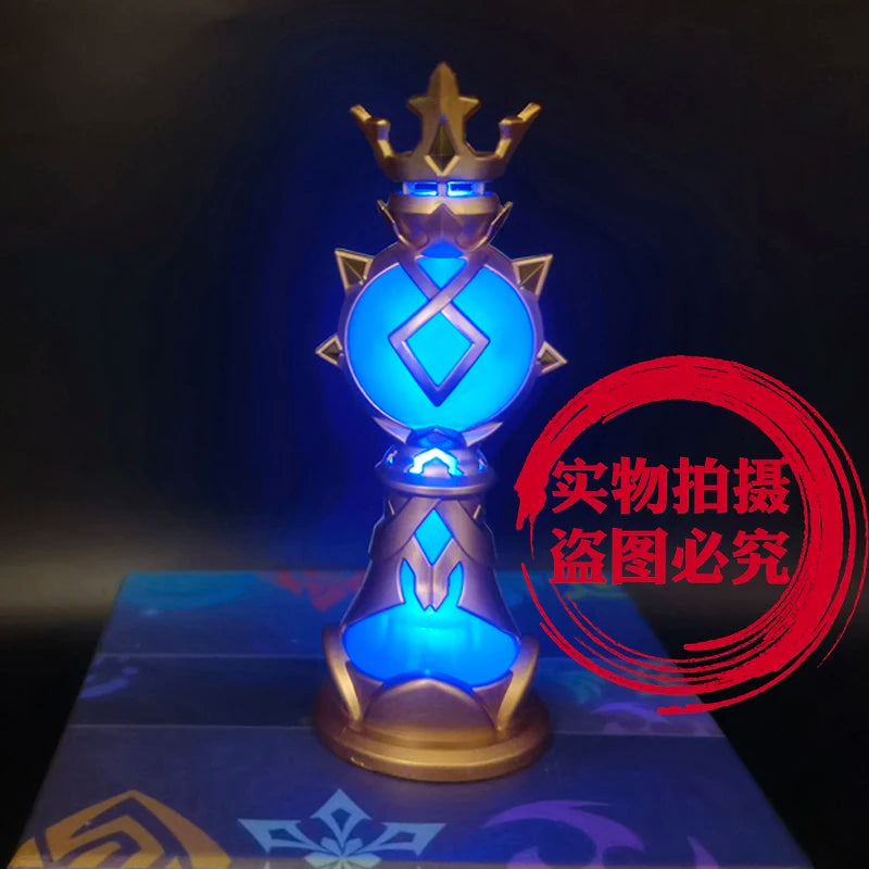 Genshin Impact Mavuika Beelzebul Zhong Li Barbatos Gnosis Plural Gnoses Anime Cosplay Luminescent Metal Night Light Pendant