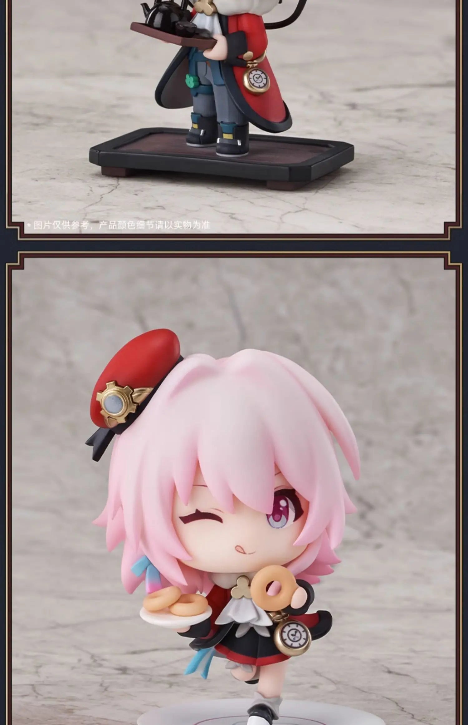 original Honkai Star Rail Peripherals Figures toys March 7th Dan Heng Himeko Train welcome tea party Brand New Genuine gift