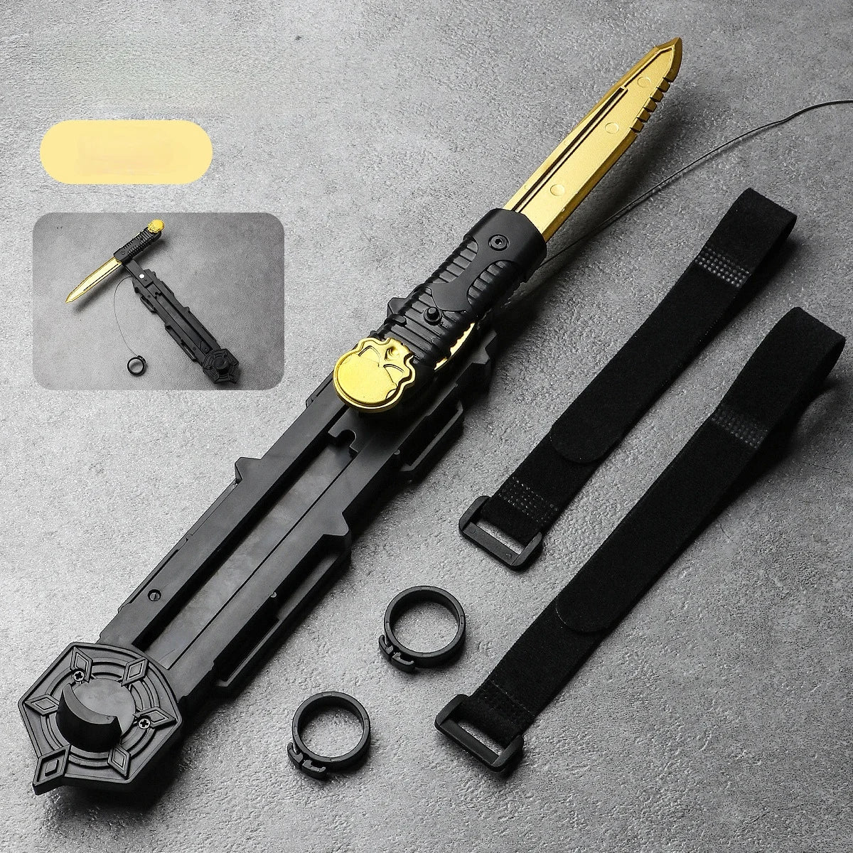 Assassin's Sleeve Sword Retractable Rotatable BladeToy Weapons Child Toy Interactive Cosplay Props Game Toy Birthday Party Gift