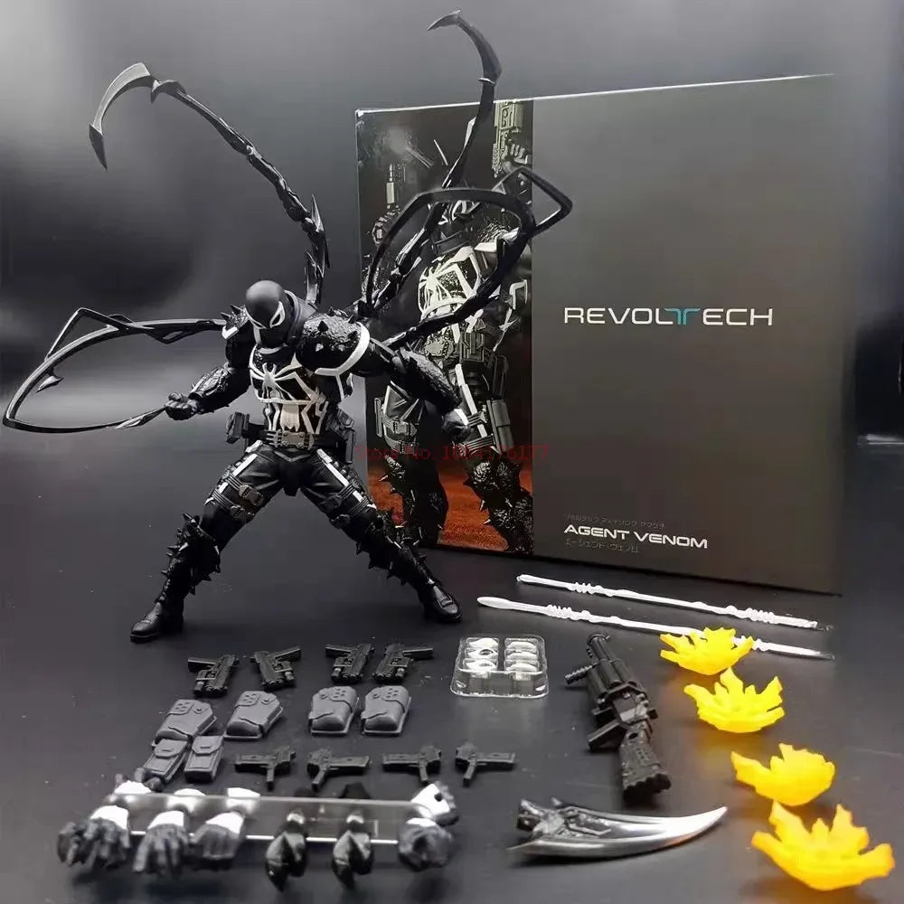 In Stock Mess Toys Black Suit Neighbor Symbiote Spider Figure Scarlet Spider Kaine Parker Red Anime Action Figure Toys Gifts