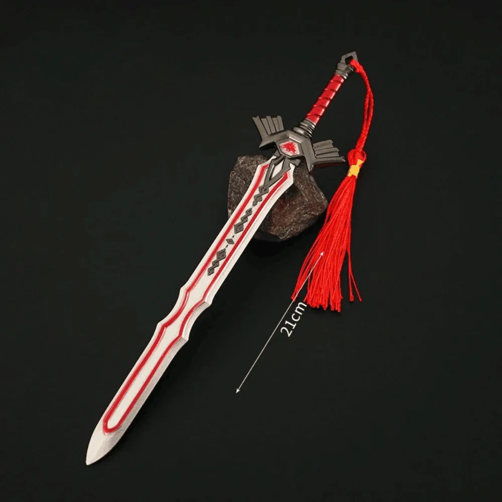The Hyrule Fantasy Sword Keychains Link Game Periphery Metal  Collection Model Zeldas Keychain Ornament Crafts Gifts Toys
