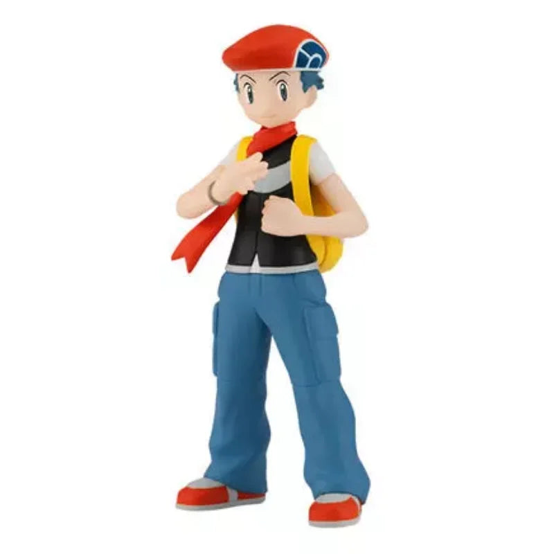 BANDAI Pokemon Figures Scale World Sinnoh Region Johto Region World Hoenn 2 Set Haruka Hikari Hibiki Anime Child Christmas Gift