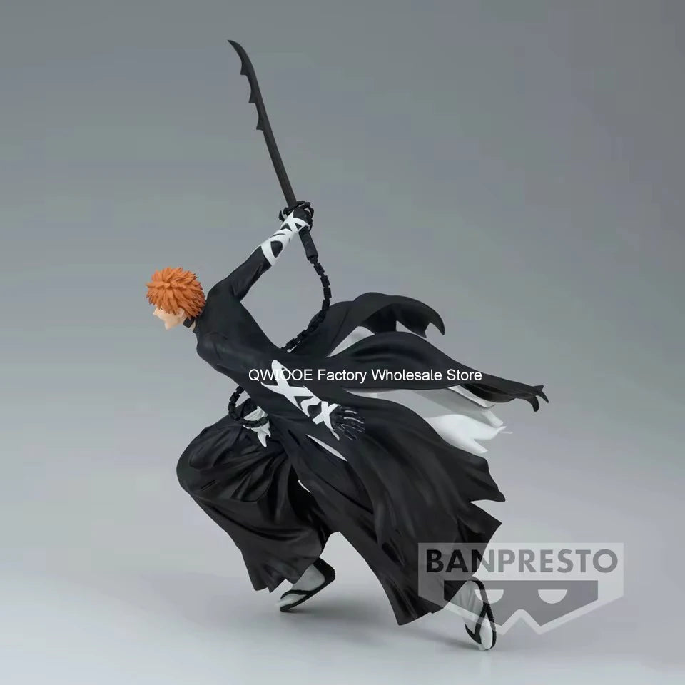 Original Genuine Banpresto Bleach 12cm Kurosaki Ichigo PVC Action Figures Collection Model Toys For Children Christmas Birthday