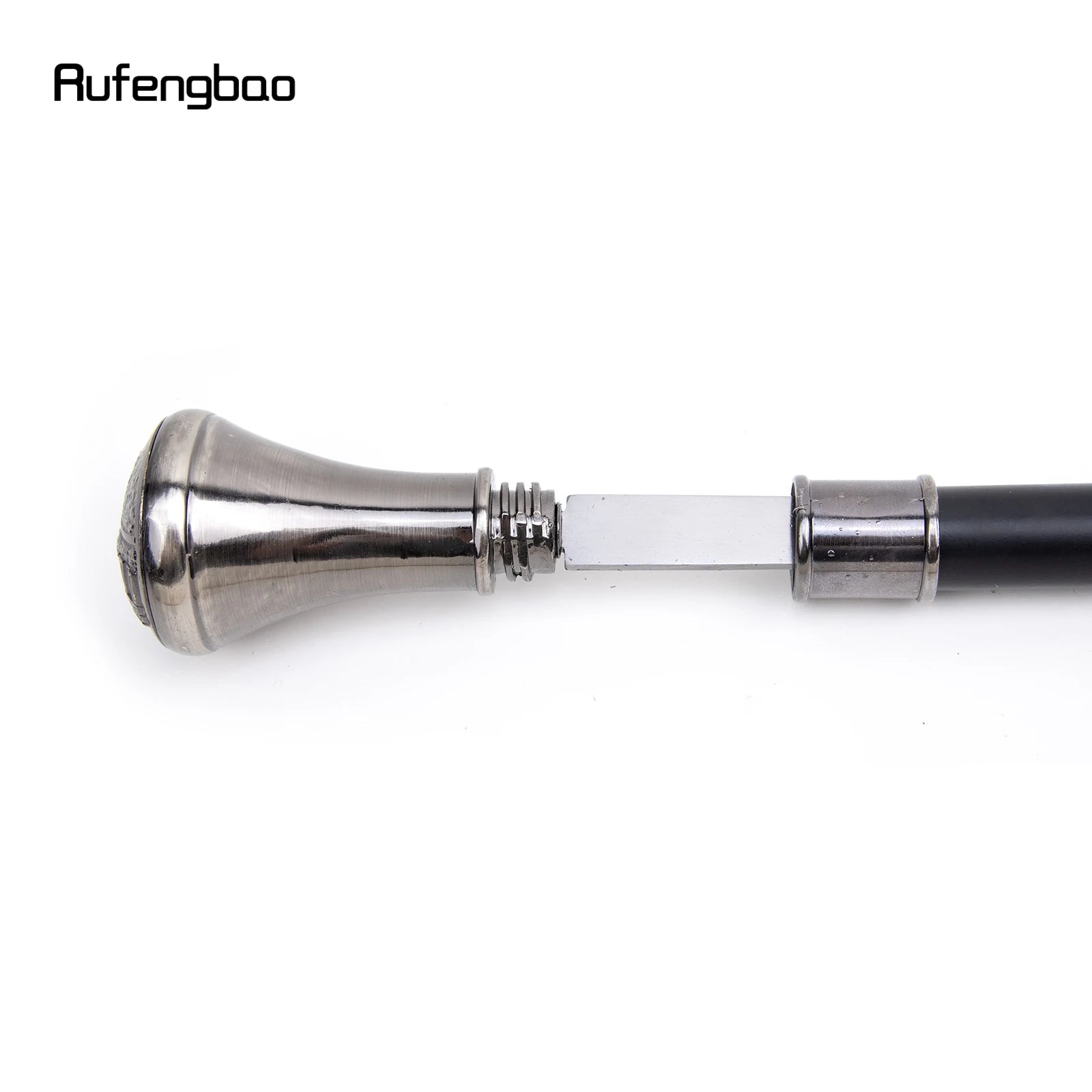The Middle Ages Sword Cross Totem Single Joint Walking Stick with Hidden Plate Self Defense Cane Sword Cosplay Crosier 93cm