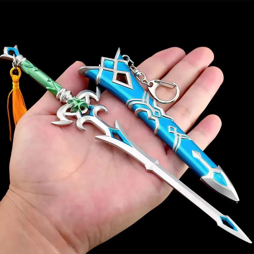 The Hyrule Fantasy Sword Keychains Link Game Periphery Metal  Collection Model Zeldas Keychain Ornament Crafts Gifts Toys