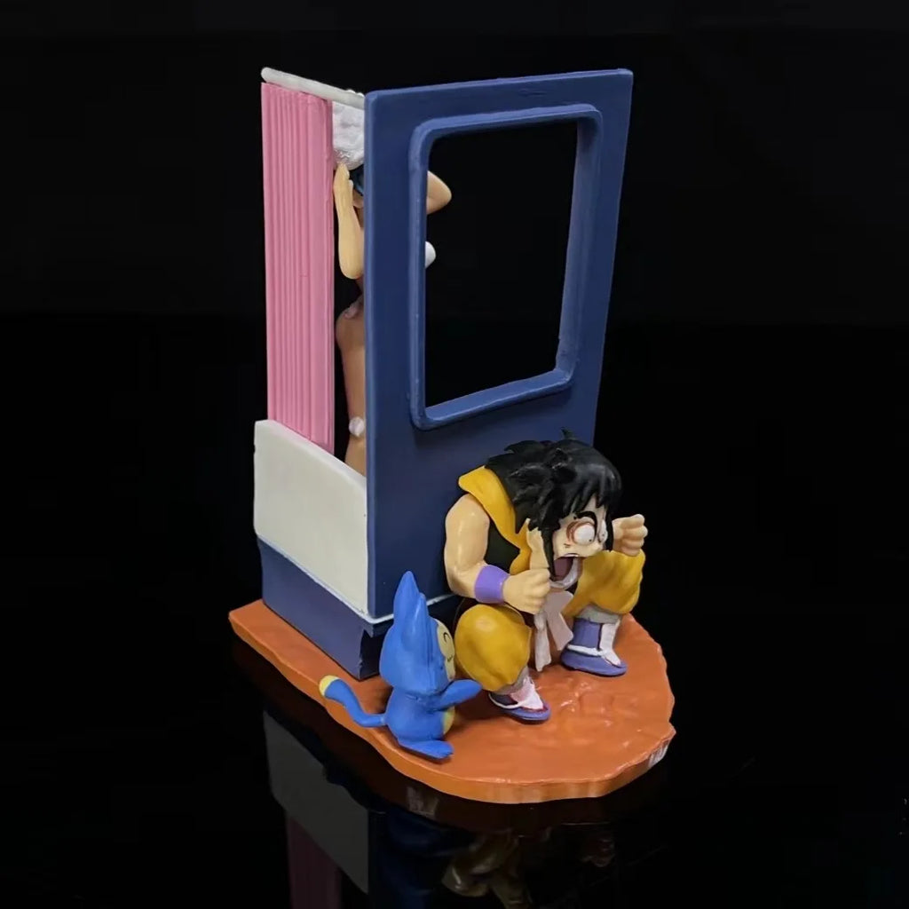 9cm Anime Dragon Ball Z Puar Figure Yamcha Figurine Bulma Pvc Action Figures Statue Collectible Model Toys Gifts