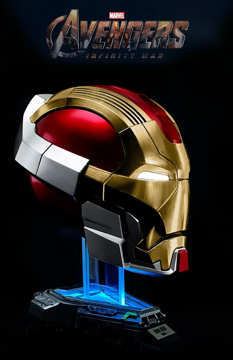 1:1 Iron Man Mk50 Mk17helmet Wearable Voice-Activated Deformation Helmet Around Marvel Animation Derivatives Model Toy Gift