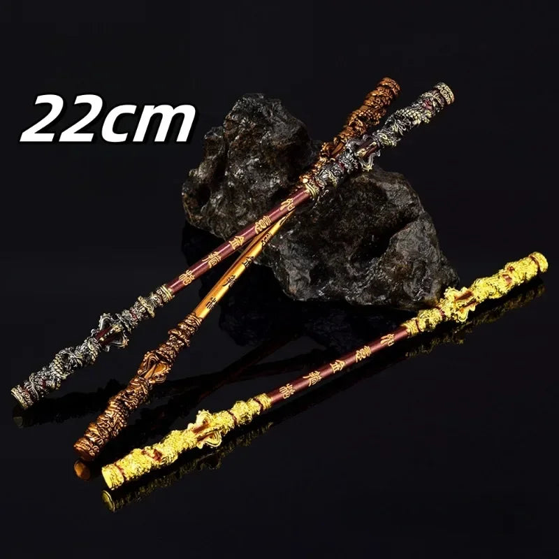 Black Myth Wukong Katana Sword Golden Hoop Stick Real Steel Sword Iron Real Size Weapon Cosplay Prop Decoration Craft Anime Gift