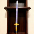 Purple Rumi Demon Hunter Sword Telescopic Cosplay Prop With Symbol Plastic Long Sword Fantasy Accessory Gift