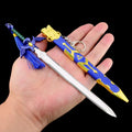 22cm Tears of The Kingdom Master Sword Enhanced Game Weapon Model Samurai Model Pendant Accessories Keychain Ornament Crafts Toy