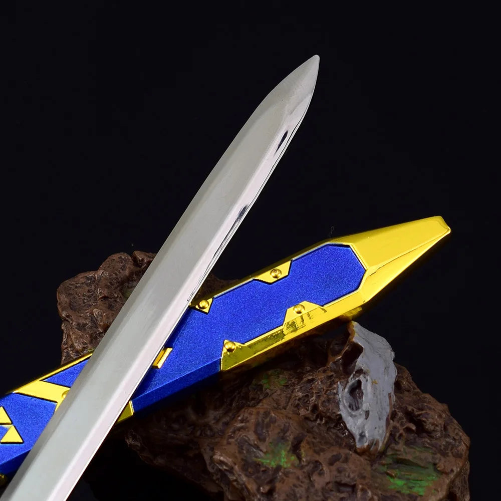 22cm Tears of The Kingdom Master Sword Enhanced Game Weapon Model Samurai Model Pendant Accessories Keychain Ornament Crafts Toy