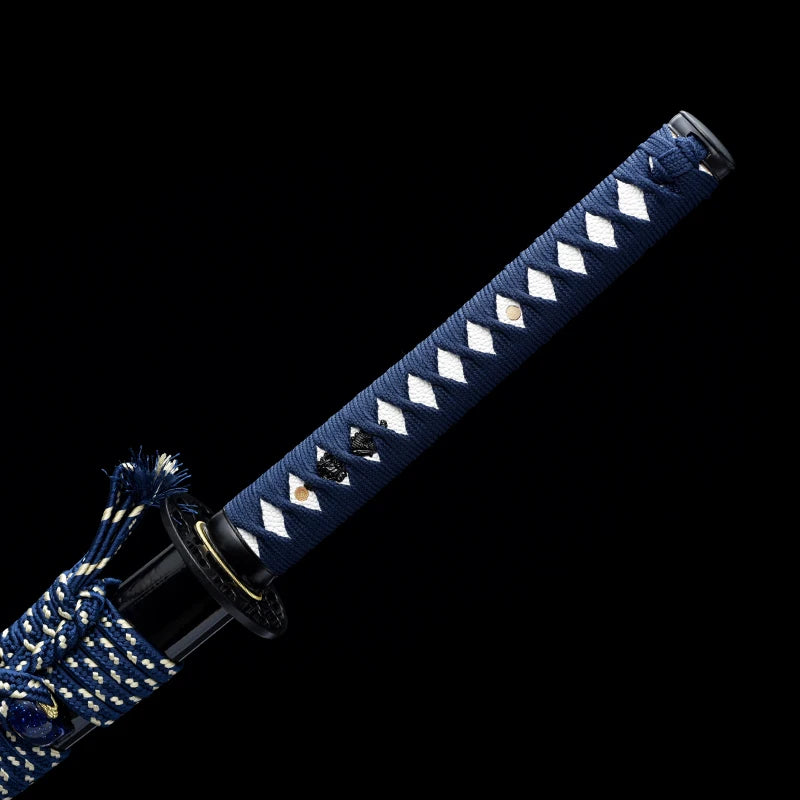 Masahiro Katanas Folded Blue Blade Home Decoration Swords Handmade Full Tang 41 Inch Last Warrior Swords