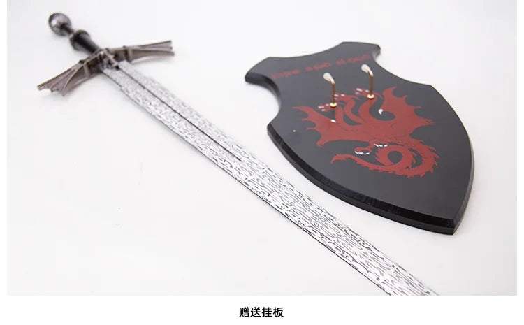 dark sister sword of the Dragon race, Damon Aegon,stainless steel real sword,cosplay one-handed sword, role-playing assassin