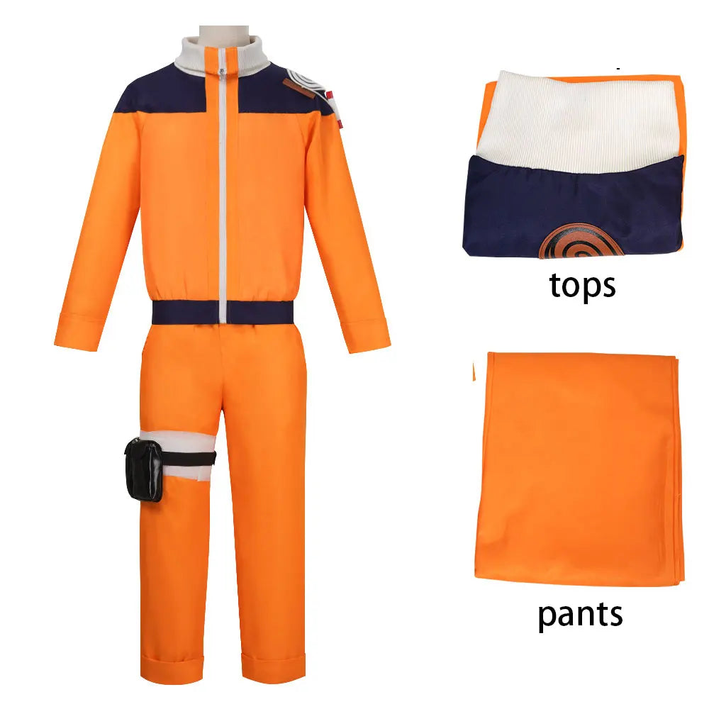 Cartoon Ninja Cosplay Costume Full Set With Props Accessories Japanese Anime Style