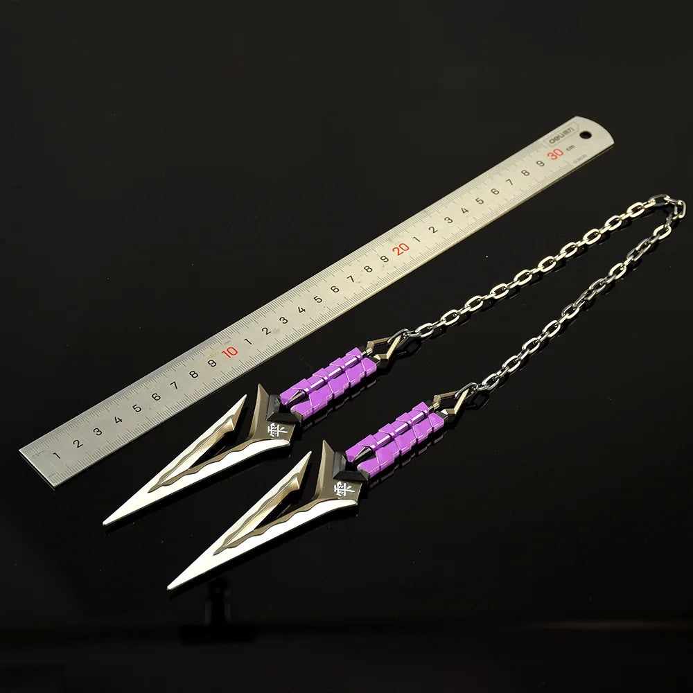 6.3in Valorant Katana Swords Real Size Japanese Samurai Sabre Alloy Knife Sword Anime Cosplay Prop Katana Home Decoration Gift