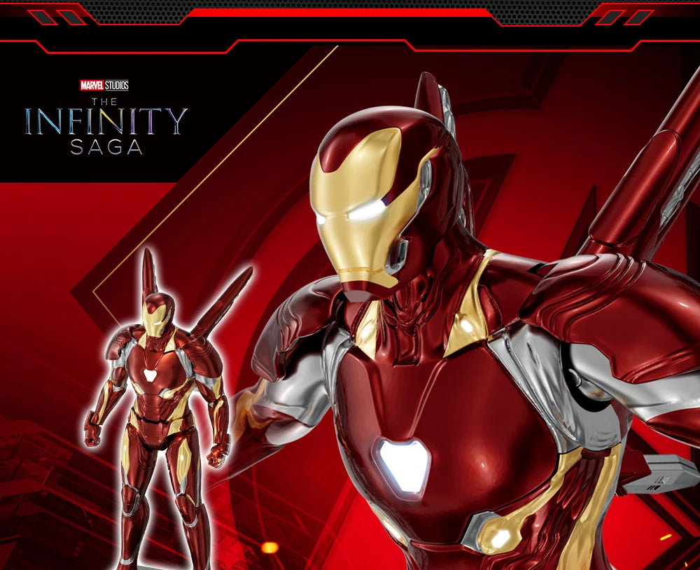 Fondjoy Iron Man MK50 Action Figures Hulk Spider-Man Thanos 1/12 Assembled Toy Model Collect Ornaments Boy Toy Birthday Gifts