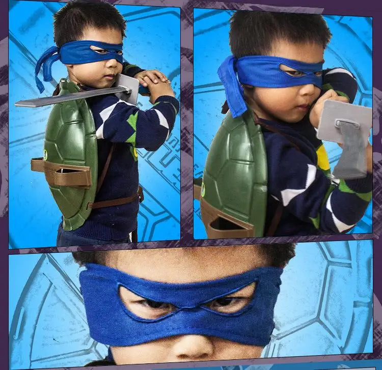Cosplay Ninja Props Children's Performance Weapons Props Eye Mask Nunchaku Darts Knife and Knife Can Wear Anime Dress Kids Gift