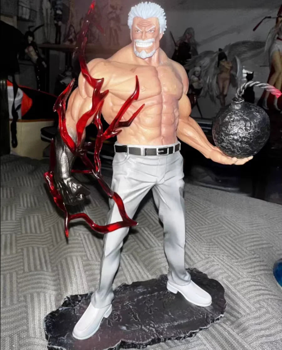 26cm Anime One Piece Figures Monkey D Garp Standing Posture GK Sculpture Scene Action Figurine PVC Ornament Toy Gift Model Decor
