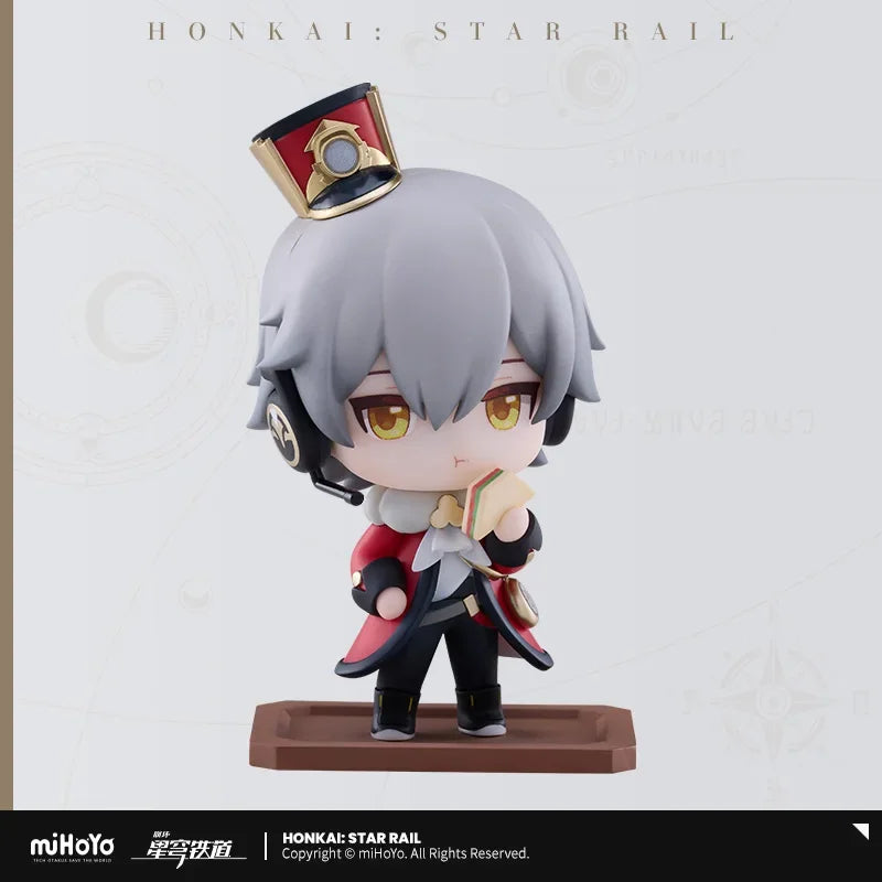 original Honkai Star Rail Peripherals Figures toys March 7th Dan Heng Himeko Train welcome tea party Brand New Genuine gift