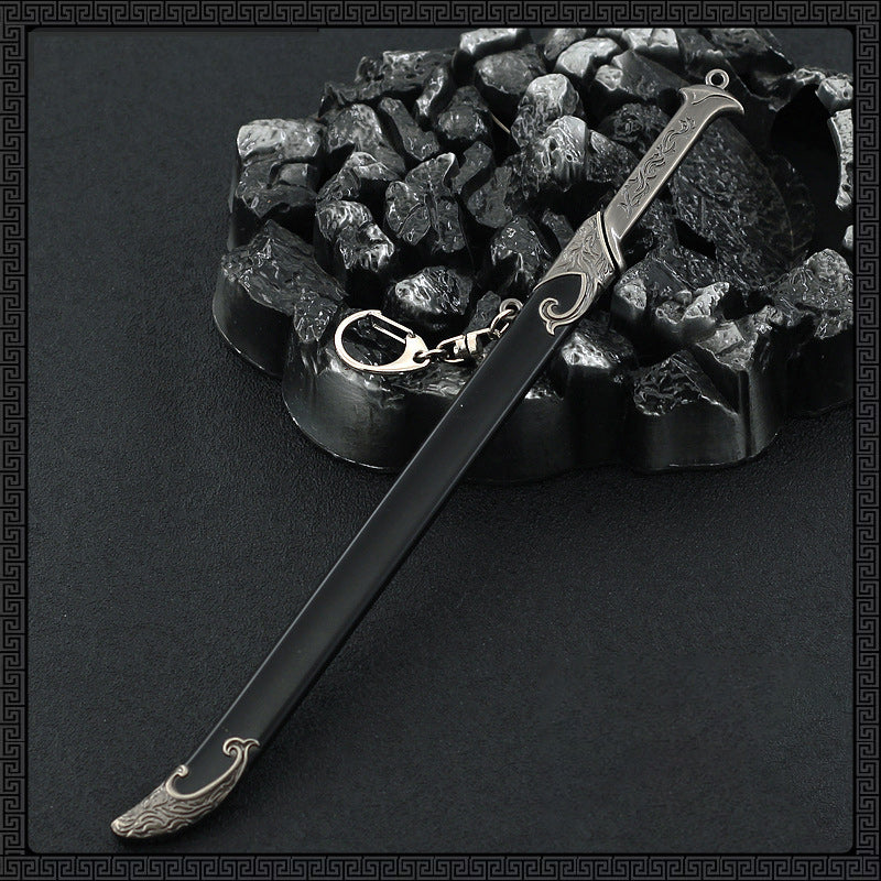 Thranduil's Sword Replica - 22cm/8.66in Sword Zinc Alloy Model, Non-Sharp, with Sheath, Ideal for Gifting, or Desk Display