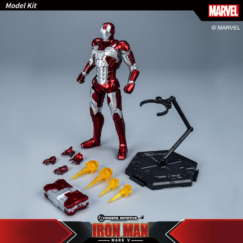 Fondjoy The Avengers Iron Man MK1 MK2 MK3 MK4 MK5 MK6 Assemble Toy Iron Man Model ABS Material 1/12 Action Figures Toy Boys Gift