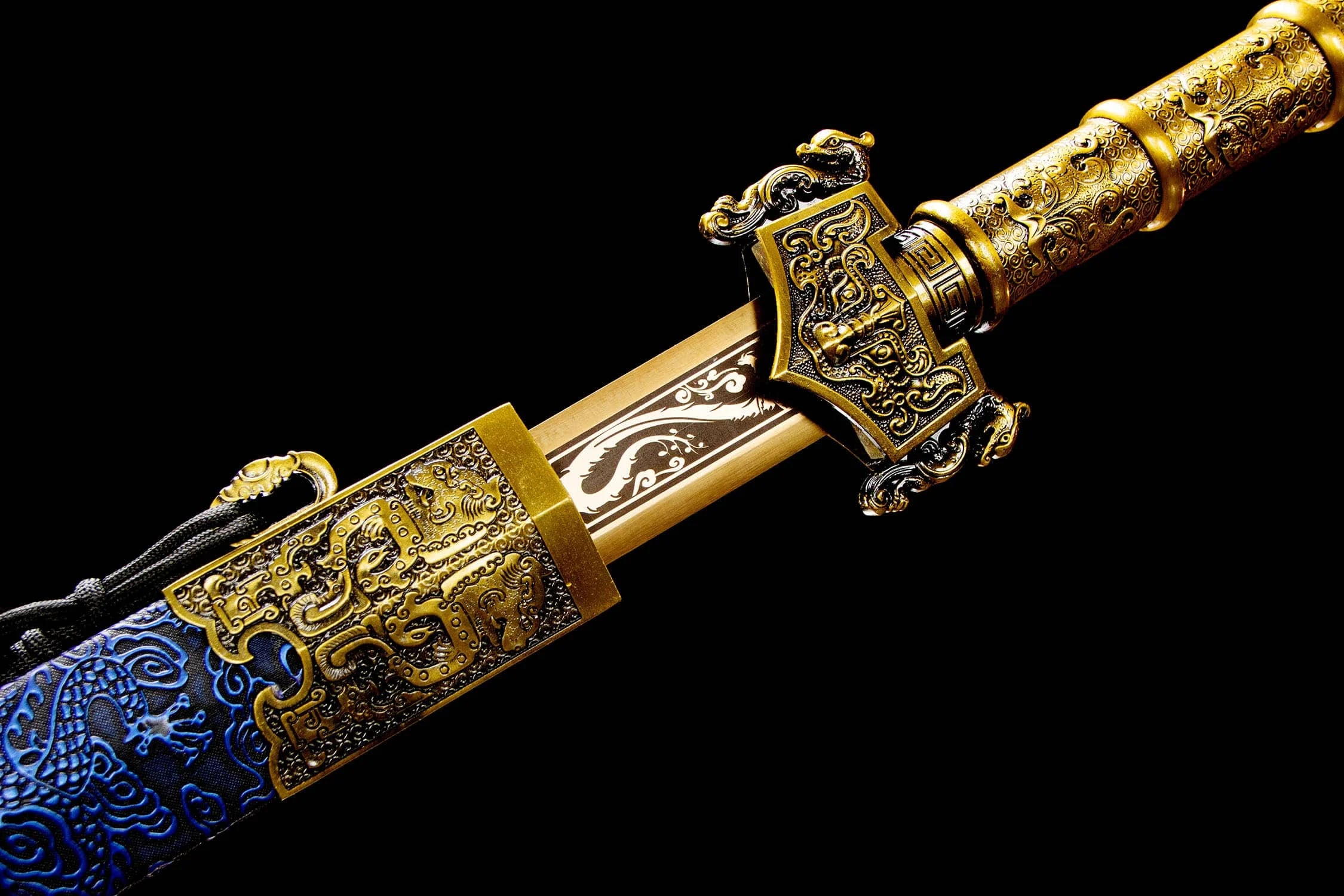 Medieval legend hero Dragon-Slaying God Sword True Steel Battle preparation katana Blade Sharp Kung Fu Martial Arts Samurai