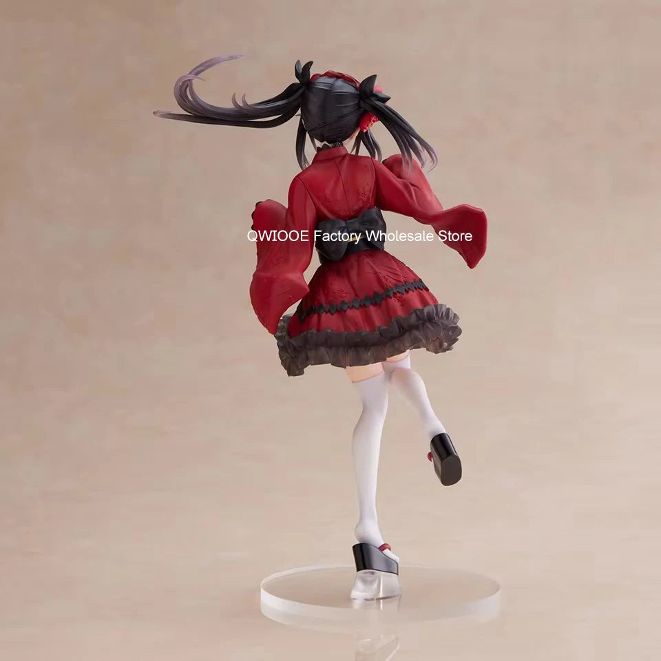 Original Genuine TAITO DATE A LIVE 18cm Tokisaki Kurumi C artoon Figures Collectible Model Toy A Nice Gift Droppshiping