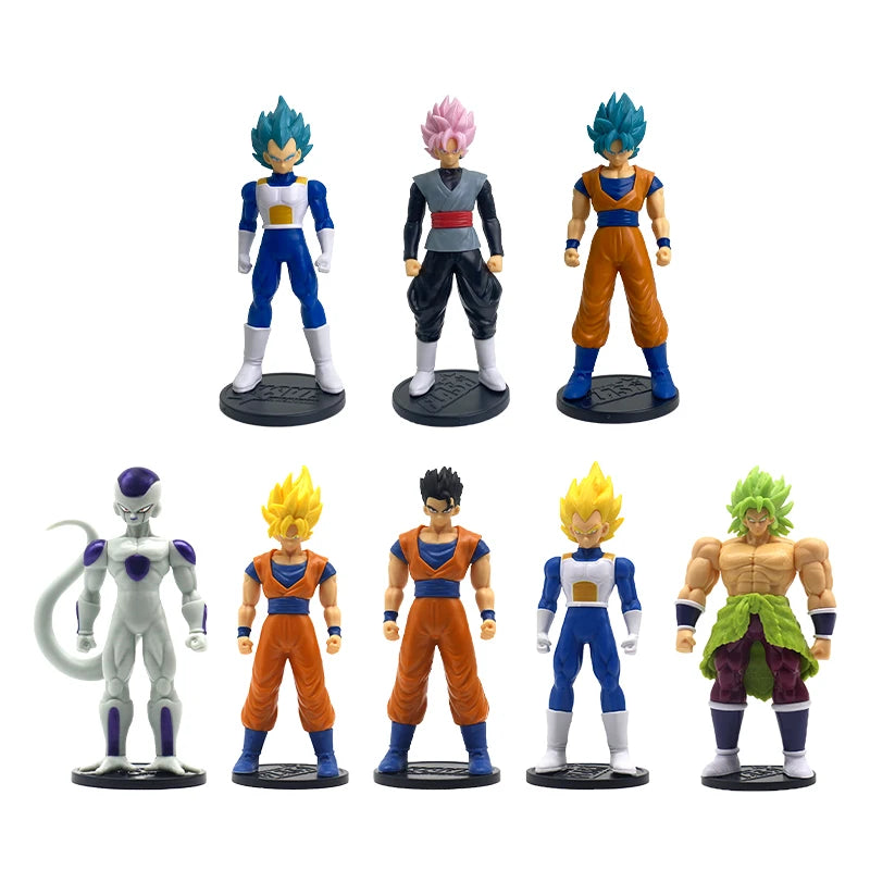 Original Bandai Dragon Ball Anime Figures FLASH Black Zamasu Goku Vegeta Frieza Broly Action Figurine Suuper Saiyan Model Toys