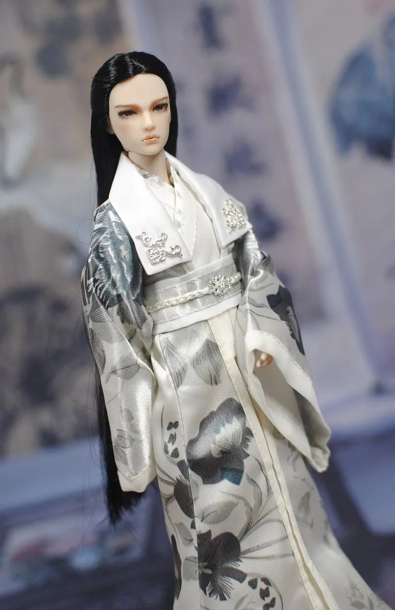 30cm Doll Chinese Ancient Costume Accessories 1/6 Male BJD Doll Figures Flexible Body Boy Doll Long Hair Boyfriend Toys Gift