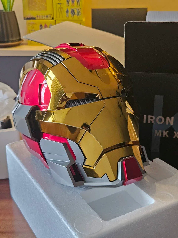 1:1 Iron Man Mk50 Mk17helmet Wearable Voice-Activated Deformation Helmet Around Marvel Animation Derivatives Model Toy Gift