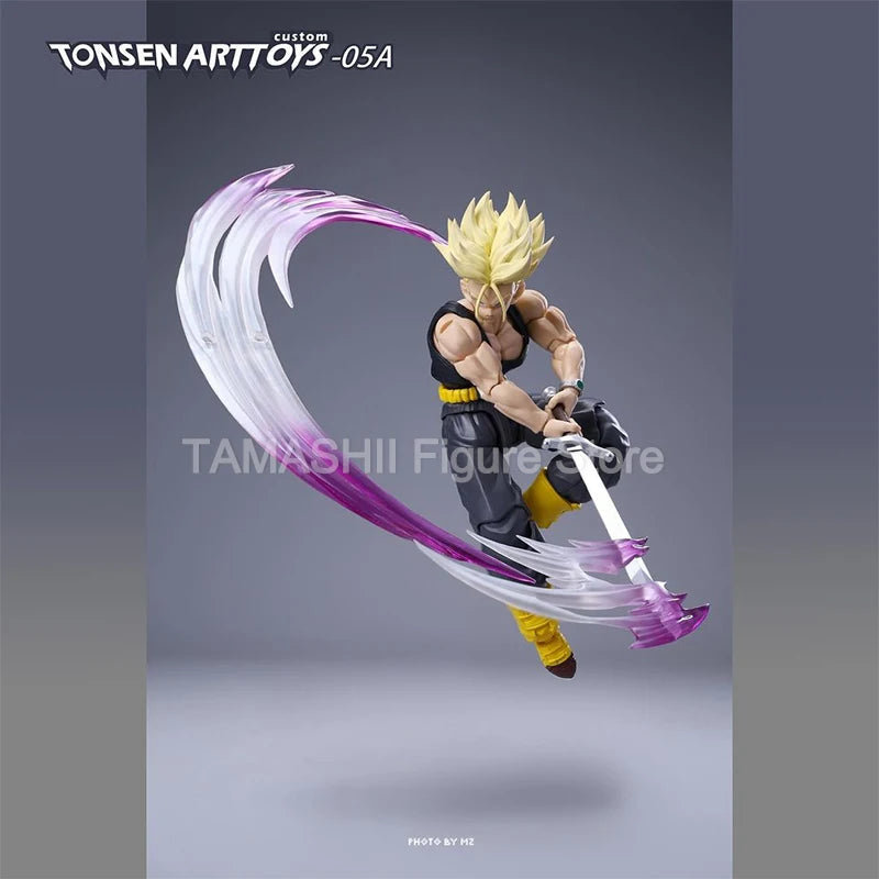 Tonsenarttoys Dragon Ball SHF Trunks Accessories SSJ SSJ2 Custom Model Kit Anime Action Figures Toys Collectibles
