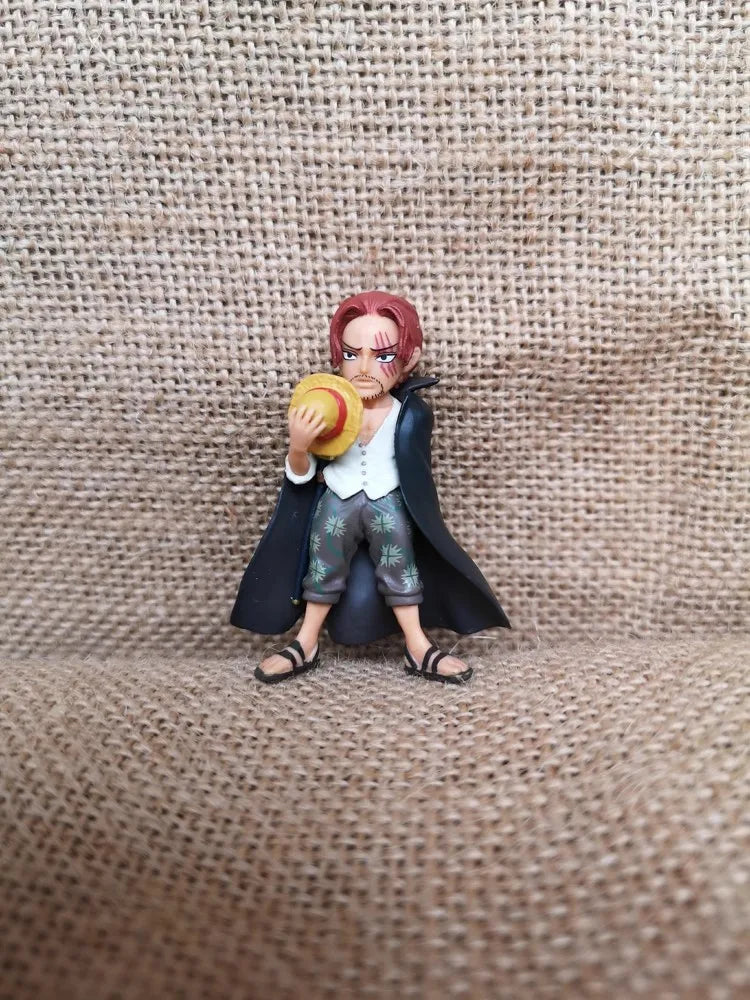 6Pcs Anime One Piece Grand Line Series Figures Shanks Dracule Mihawk Edward Newgate Gol·D·Roger Donquixote Doflamingo Kuzan Doll