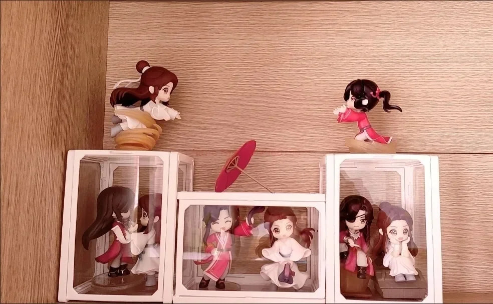 Genuine Heavenly Official Blessing Xie Lian Hua Chneg San Lang Lucky To Meet You Series Action Figures Model Anime Toys Gift