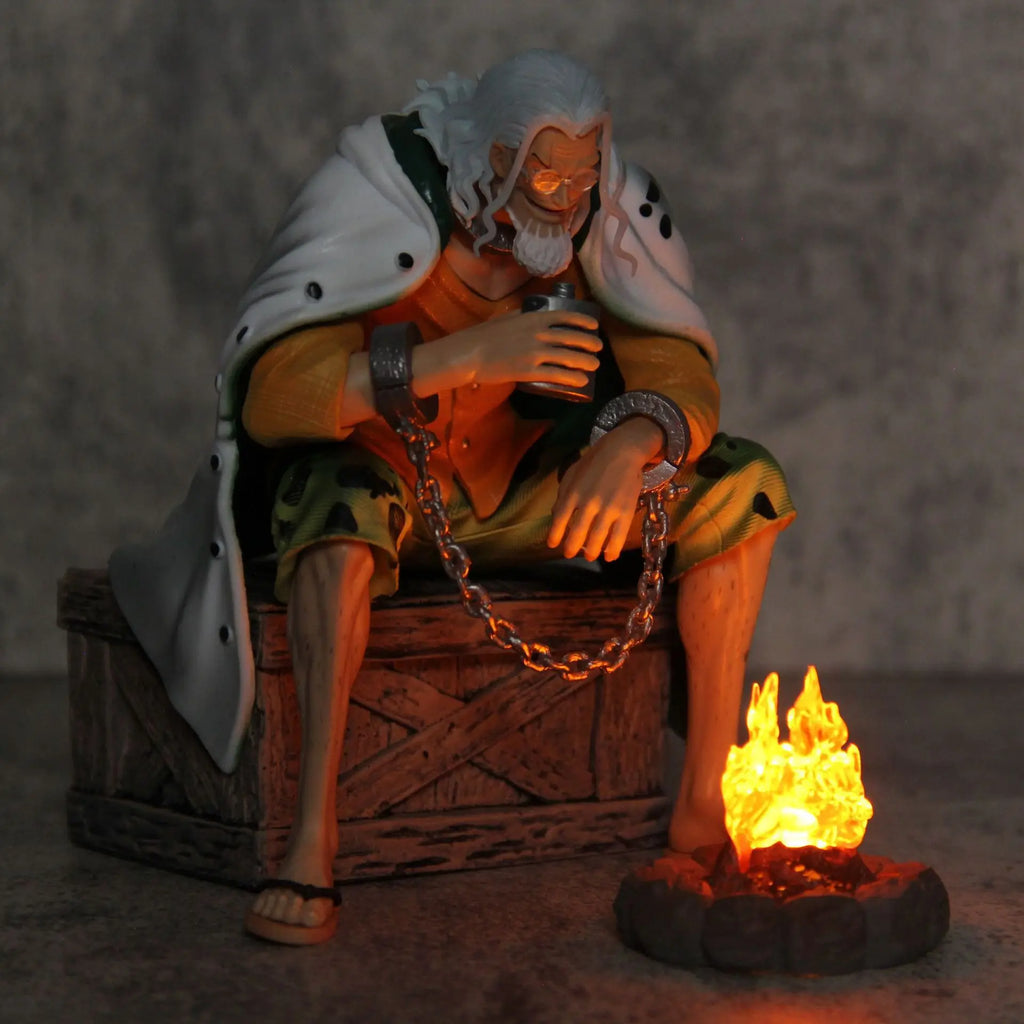 15cm Anime One Piece Silvers Rayleigh Action Figures Pvc Model Statue Room Collection Decoration Ornament Toys Birthday Gifs